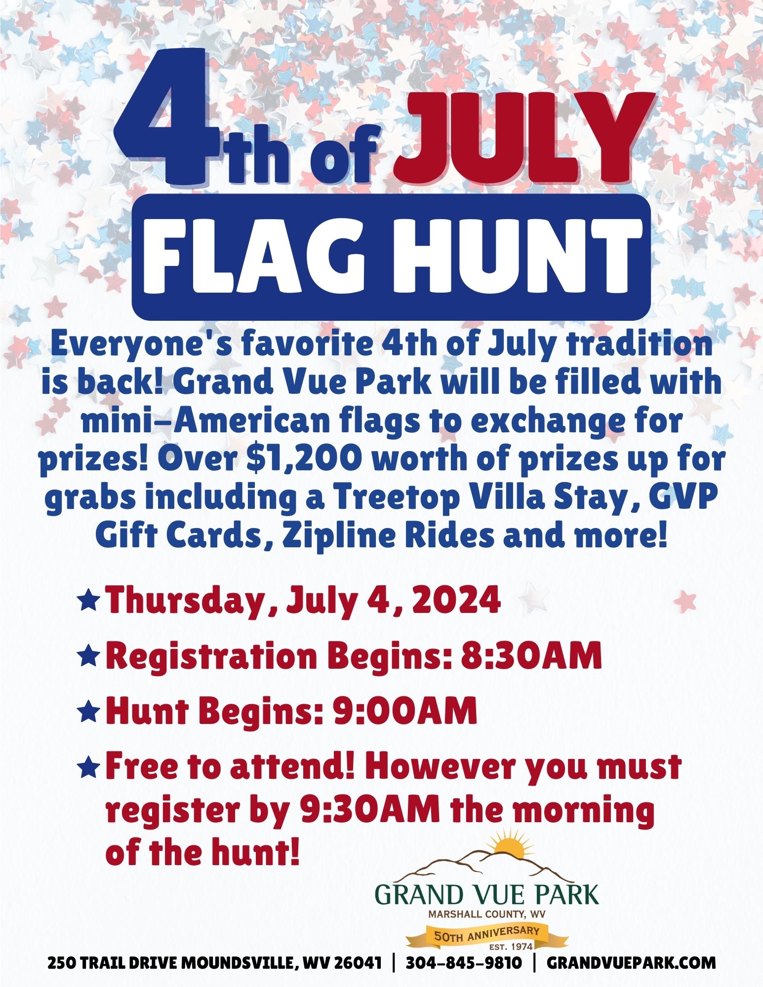 Flag Hunt - July 4, 2024 - Grand Vue Park