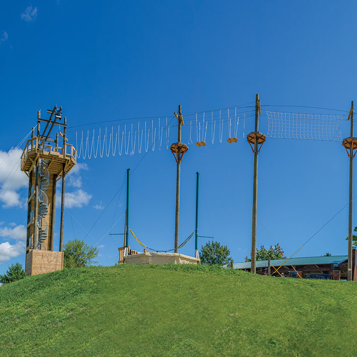 Aerial Rope Course at Grand Vue Park West Virginia Outdoor Adventures